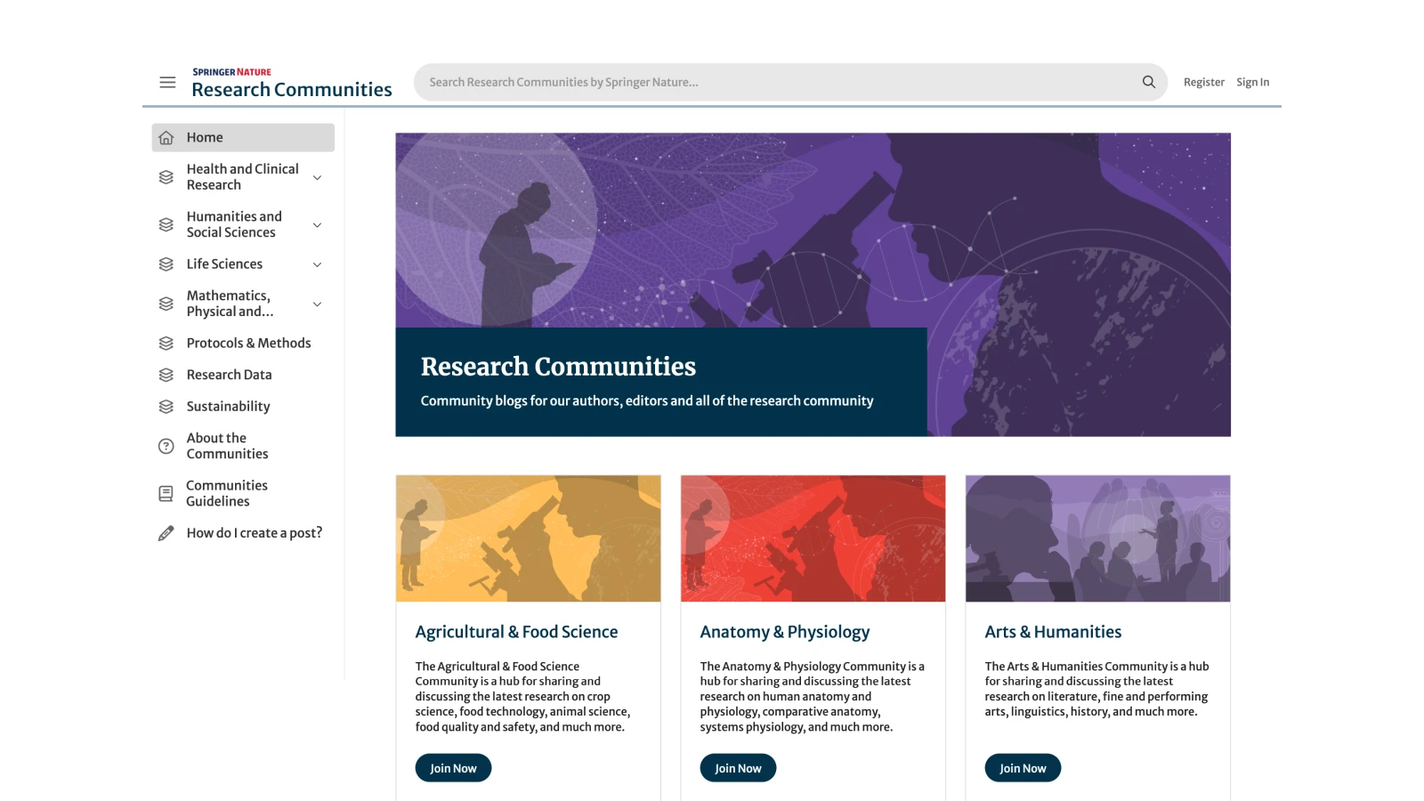 Springer Nature Communities